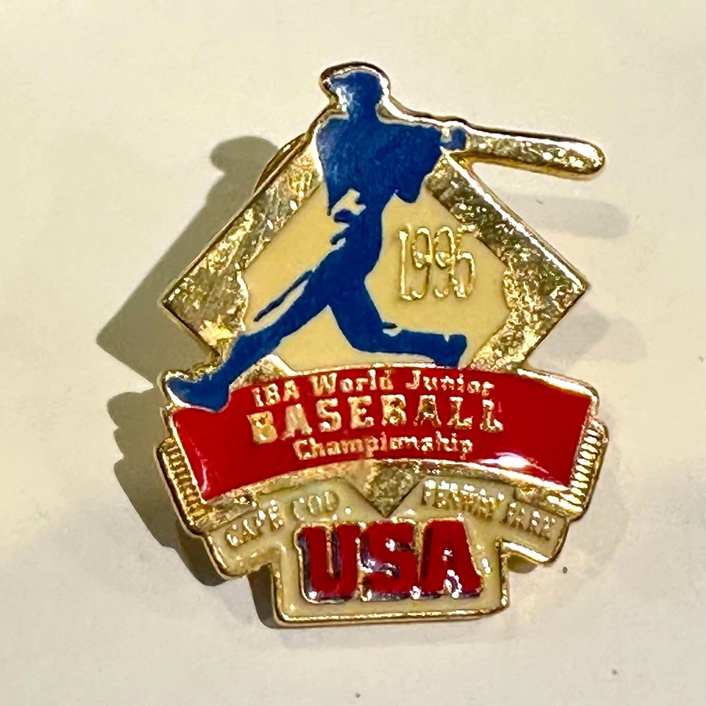 New in Bag 1995 IBA World Junior Baseball Championship USA Commemorative PIN HTF